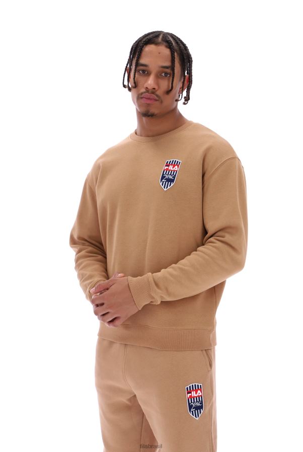 FILA moletom tupac com patch de lã fila HXJFD3194