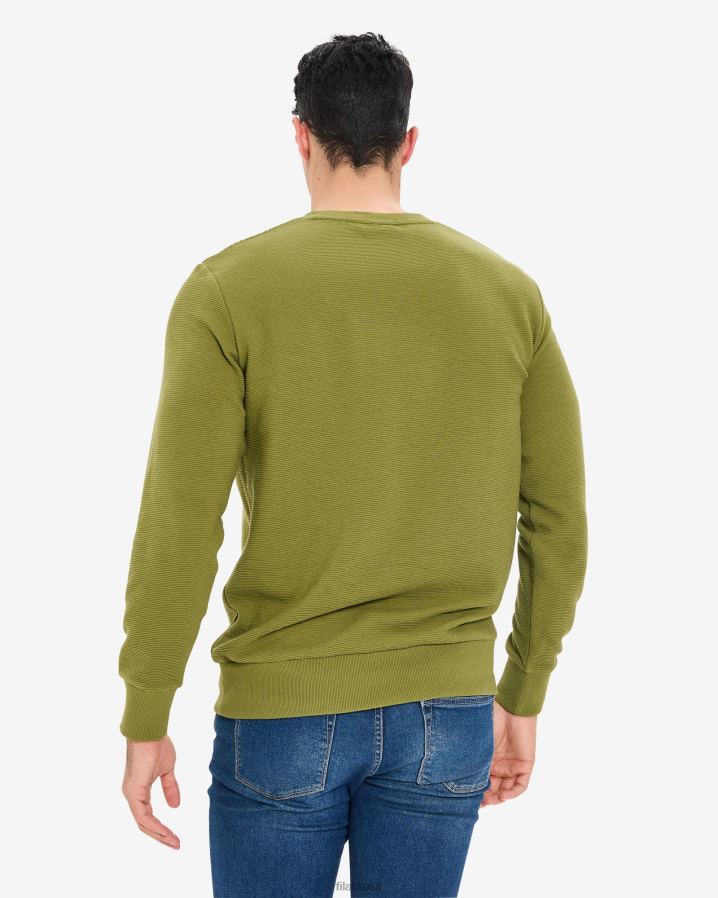 Oliva FILA fila savian com decote em v masculino oliva HXJFD2634