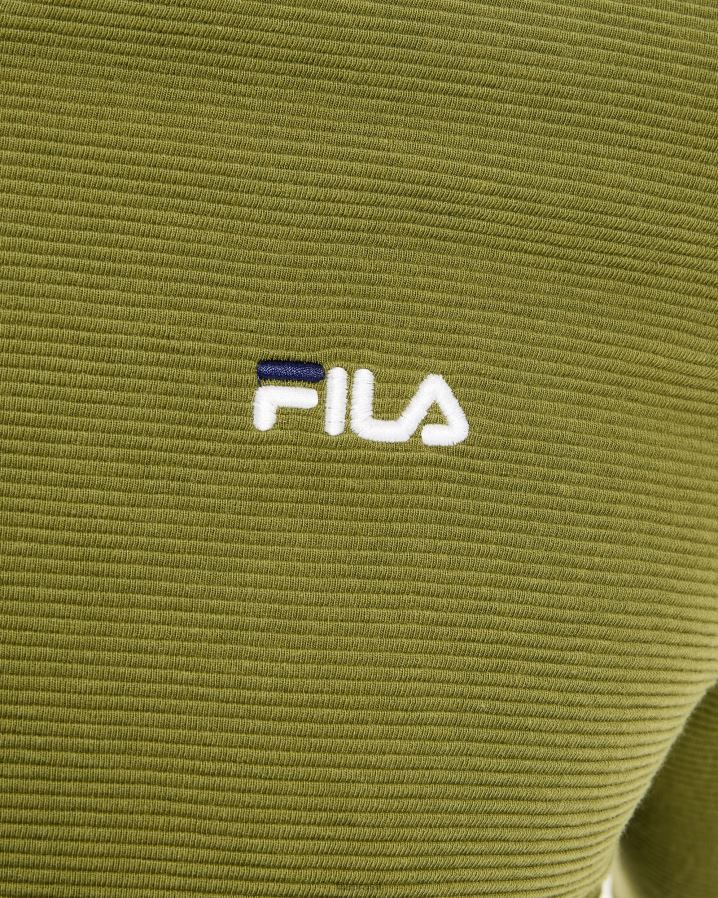 Oliva FILA fila savian com decote em v masculino oliva HXJFD2634