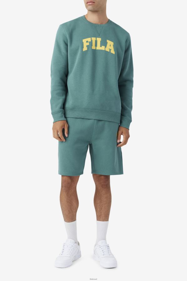 abeto azul/mimosa FILA fila kory moletom com gola redonda azul spruce/mimosa HXJFD499