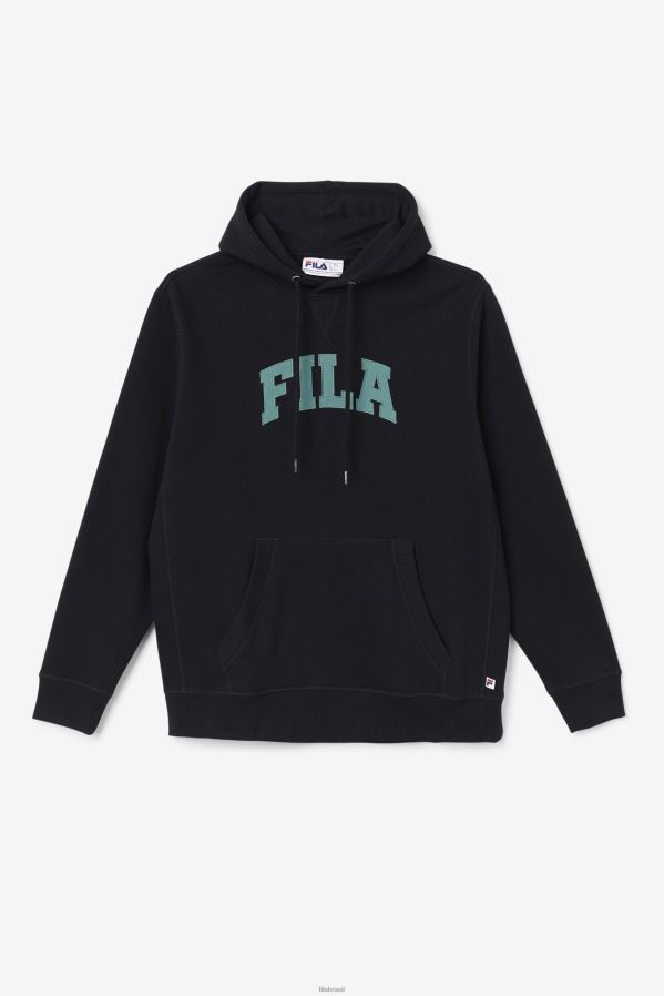 abeto preto/azul FILA brook moletom com capuz fila preto/azul spruce HXJFD494