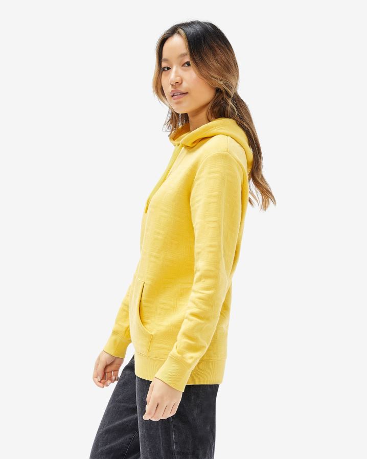 amarelo enevoado FILA fila misted amarelo unissex echo capuz HXJFD2620