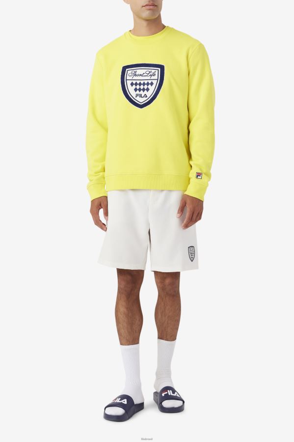 amarelo/marinho/gardênia FILA kush crew fila amarelo/marinho/gardênia HXJFD554