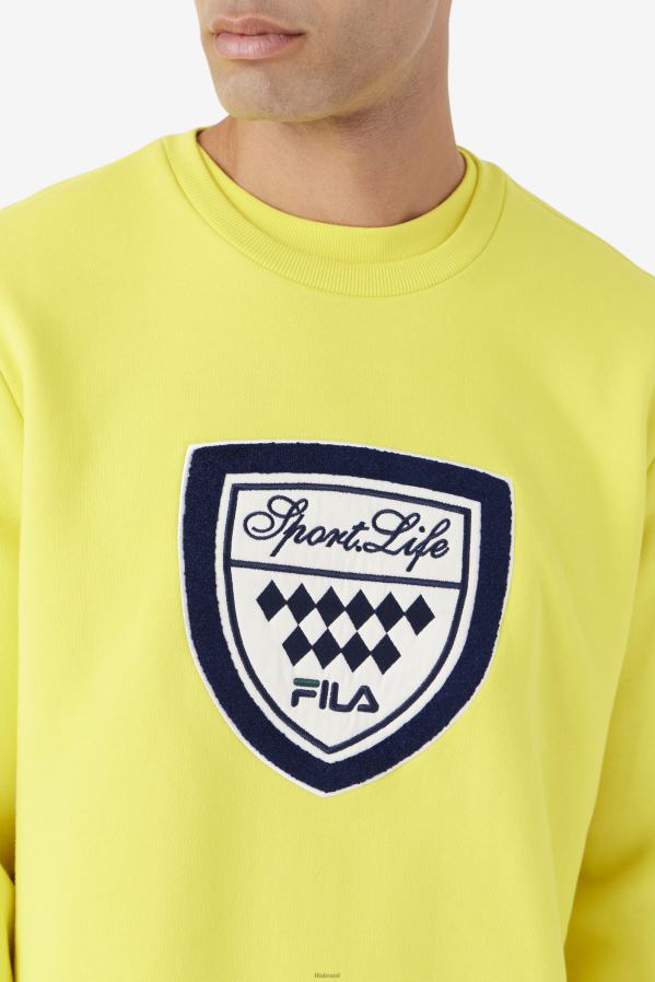 amarelo/marinho/gardênia FILA kush crew fila amarelo/marinho/gardênia HXJFD554