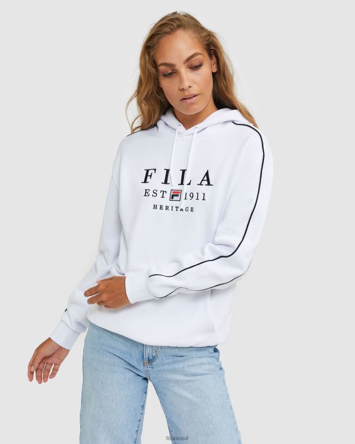 branco FILA capuz fila branco unissex HXJFD2442