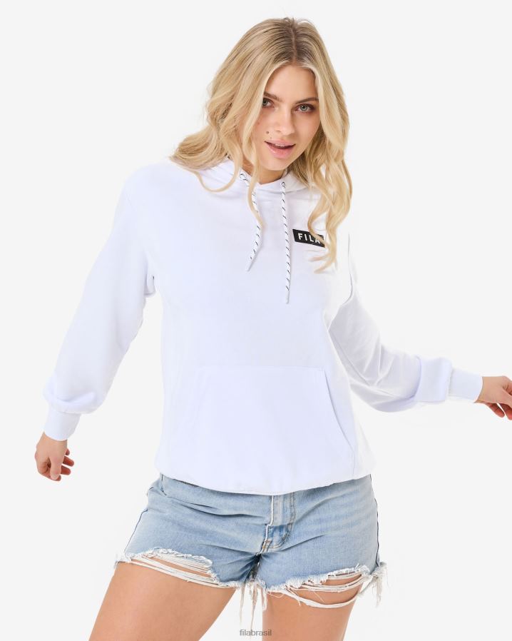 branco FILA moletom arlo fila branco unissex HXJFD2622