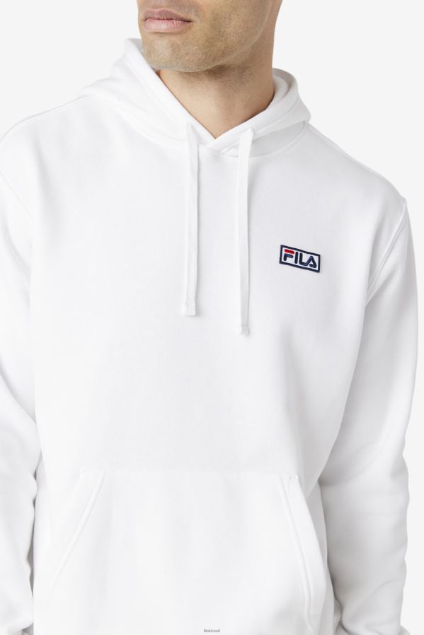 branco FILA moletom com capuz fila branco HXJFD438