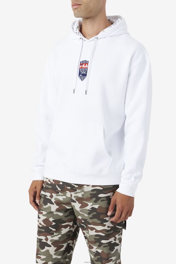 branco FILA moletom fila 2pac branco HXJFD477