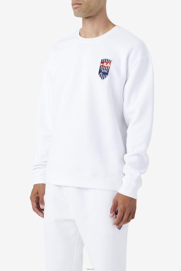 branco FILA moletom fila 2pac branco HXJFD513