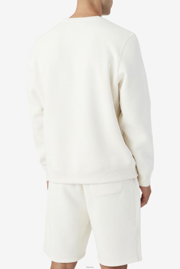 gardênia/vermelho ardente FILA kory moletom com gola redonda fila gardenia/fiery red HXJFD500