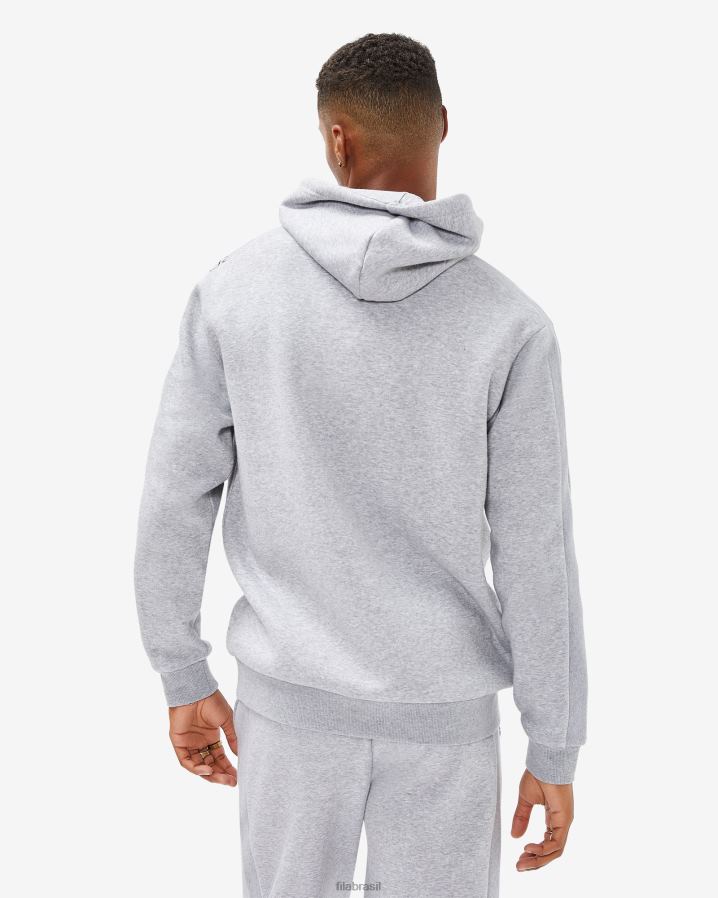 mármore cinza FILA fila grey marle jay qtr zip masculino HXJFD2614