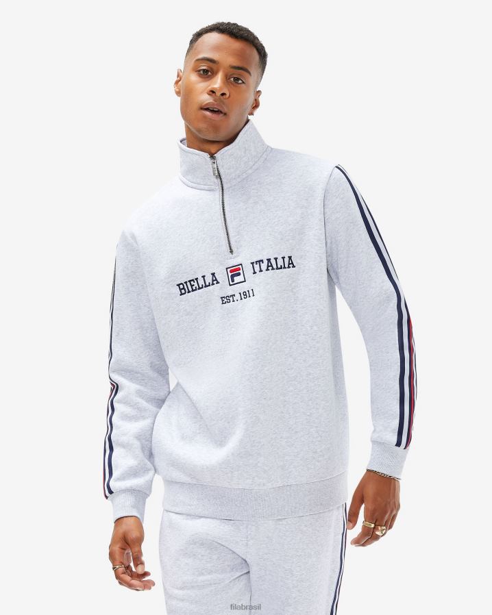 mármore cinza claro FILA fila masculino aemero qtr zip cinza claro marle HXJFD2617