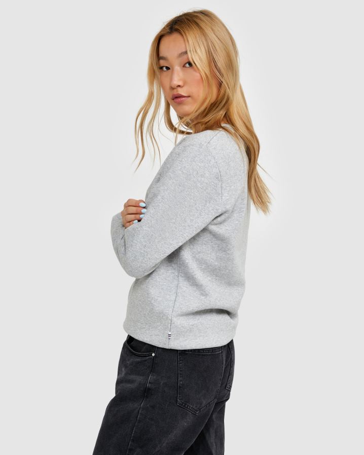 mármore prateado FILA fila classic unissex tripulação 2 prata marle HXJFD2485