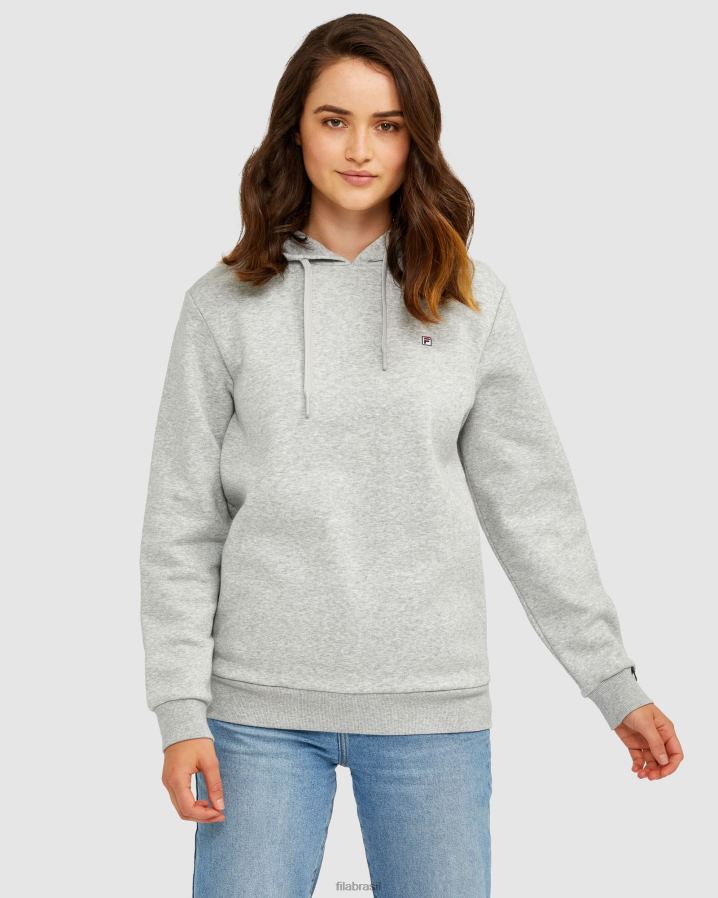 mármore prateado FILA fila silver marle unisex badge 2.0 capuz HXJFD2626