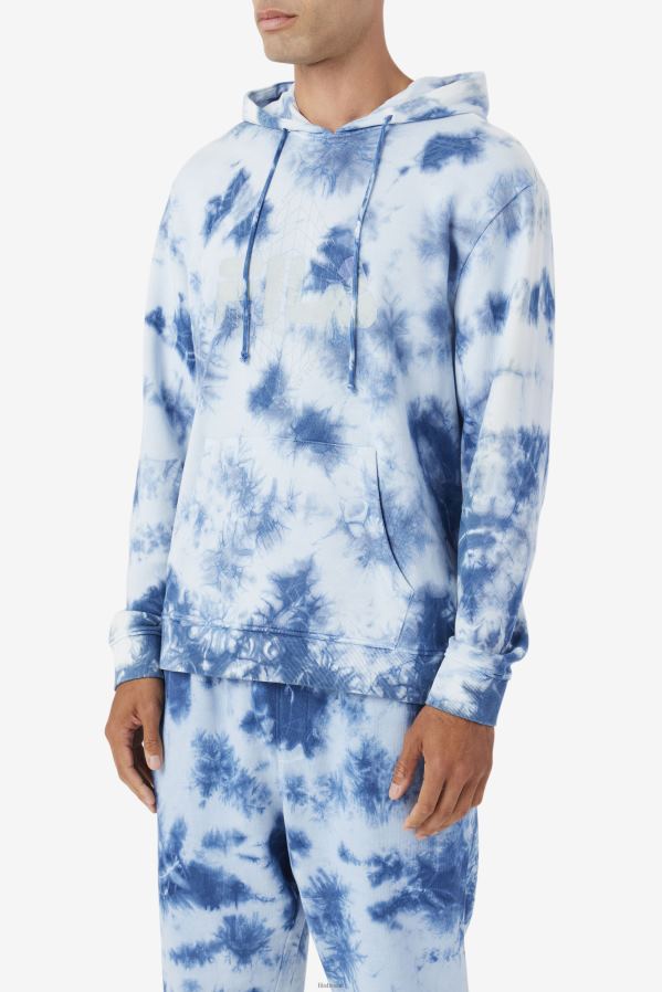 majólica azul/pedra FILA moshi moletom com capuz majolica azul/pedra fila HXJFD521