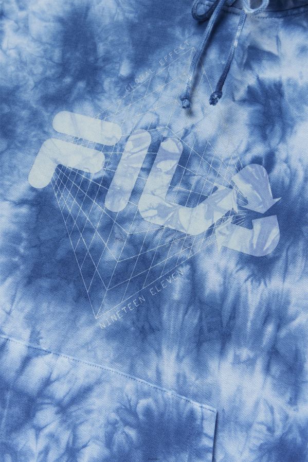 majólica azul/pedra FILA moshi moletom com capuz majolica azul/pedra fila HXJFD521