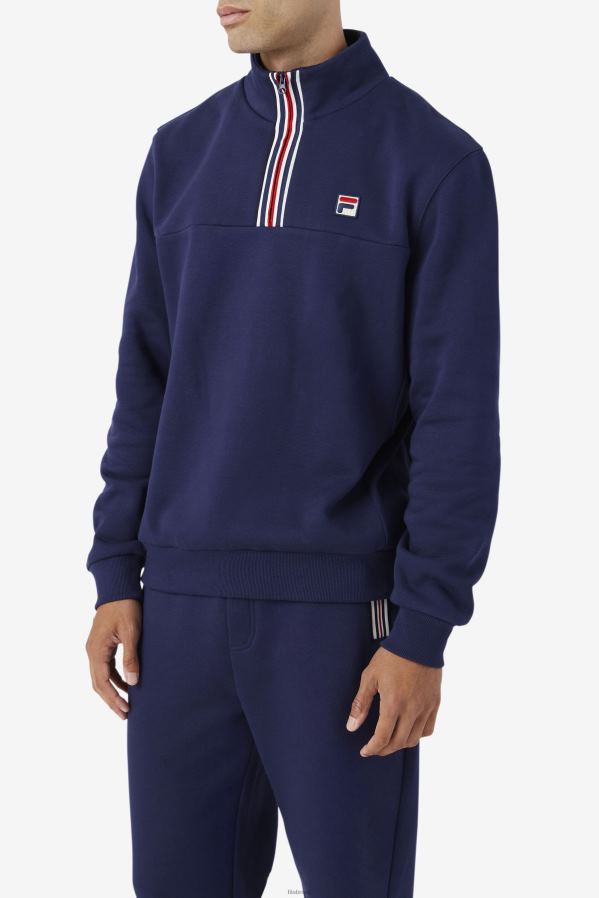 marinha FILA fila weston half zip azul HXJFD485