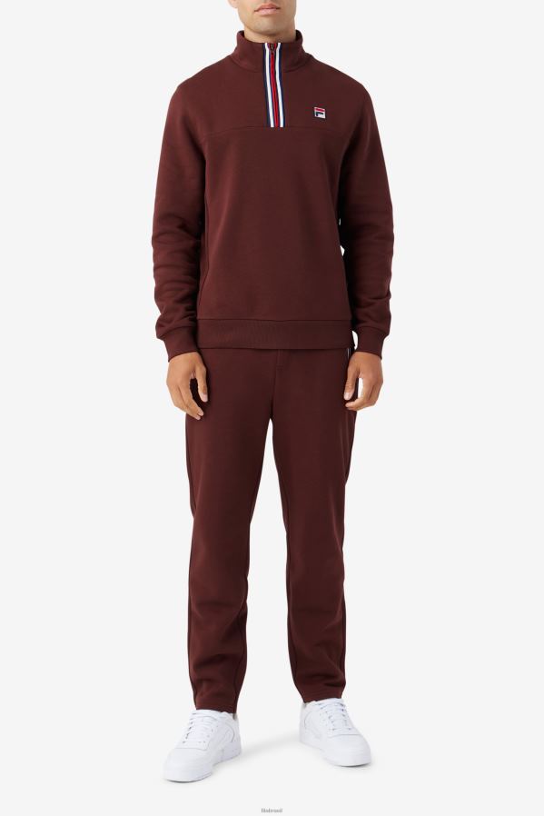 pedra marrom FILA brown stone weston fila zip HXJFD486