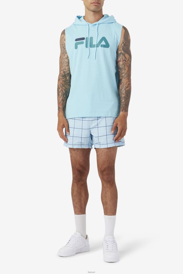 petit four/bayou/marinha FILA fila petit four/bayou/navy zany sem mangas com capuz HXJFD258