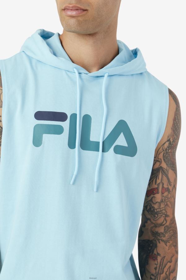 petit four/bayou/marinha FILA fila petit four/bayou/navy zany sem mangas com capuz HXJFD258