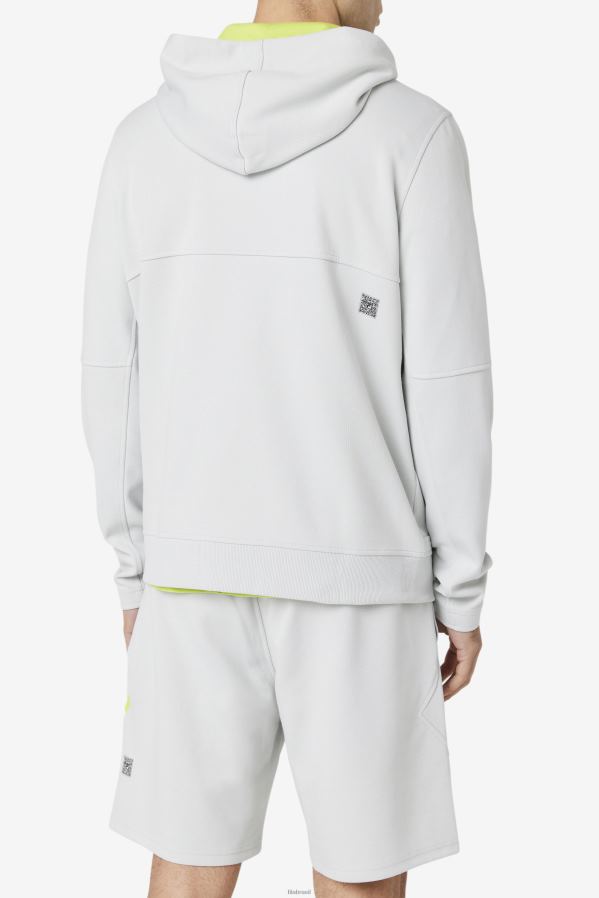 ponche de pedra/cal FILA moletom com capuz kayra full zip fila stone/lime punch HXJFD458