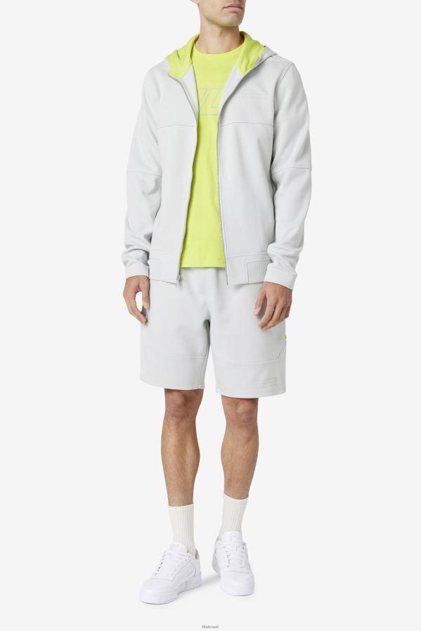 ponche de pedra/cal FILA moletom com capuz kayra full zip fila stone/lime punch HXJFD458