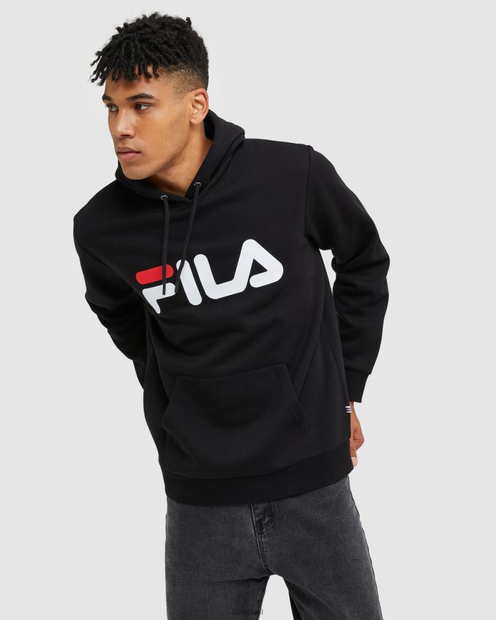 preto FILA capuz unissex clássico preto fila HXJFD2466
