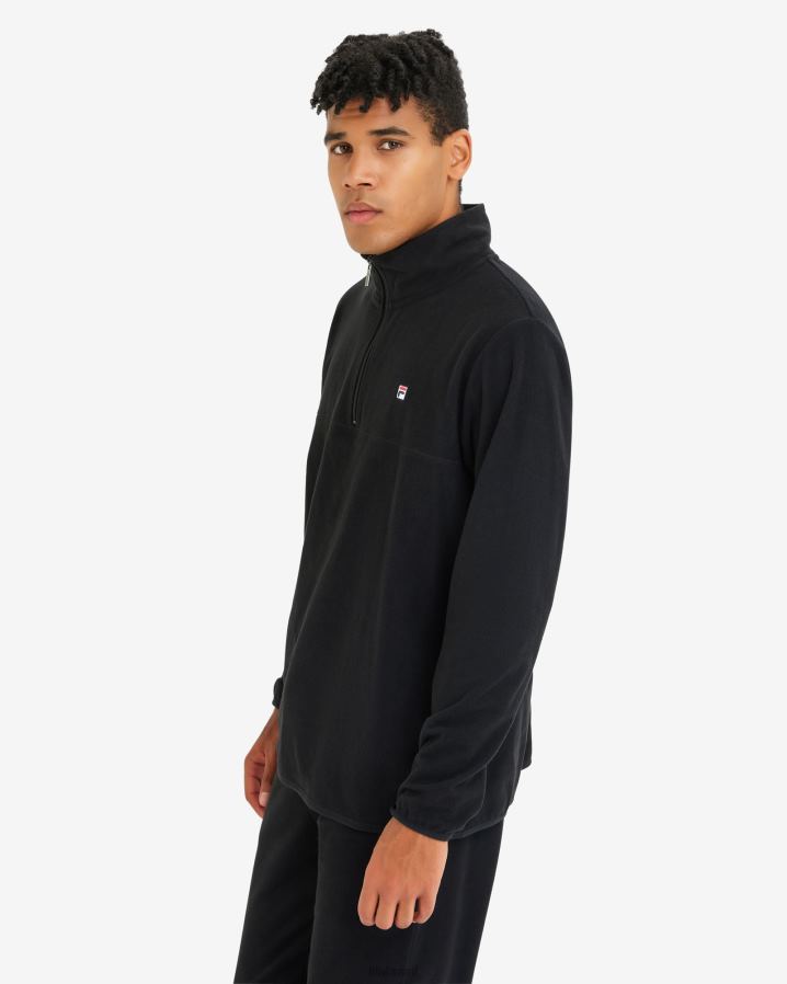 preto FILA david qtr zip masculino preto HXJFD2600