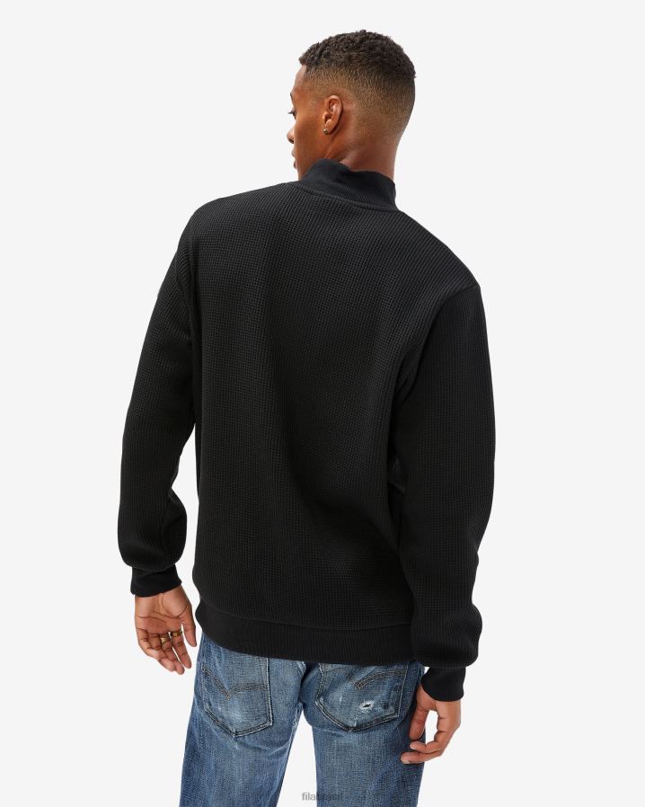 preto FILA emblema masculino preto 2.0 qtr zip fila HXJFD2604