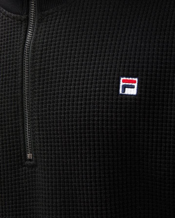 preto FILA emblema masculino preto 2.0 qtr zip fila HXJFD2604