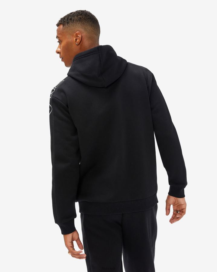 preto FILA fila jay qtr zip masculino preto HXJFD2606