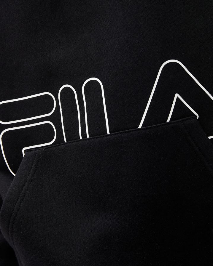 preto FILA fila jay qtr zip masculino preto HXJFD2606