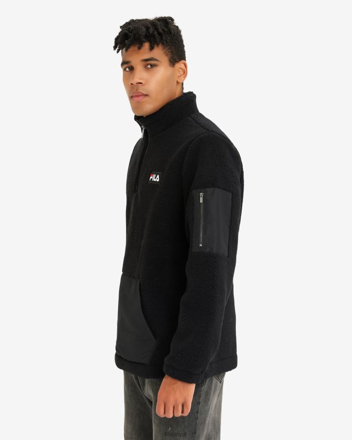 preto FILA fila masculino cole teddy qtr zip HXJFD2608