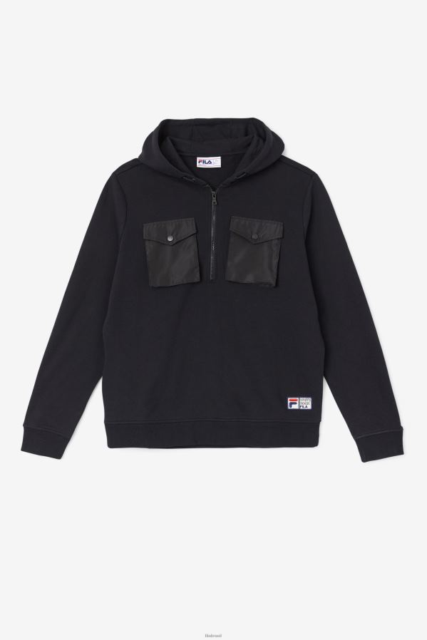 preto FILA moletom com capuz fila preto HXJFD539