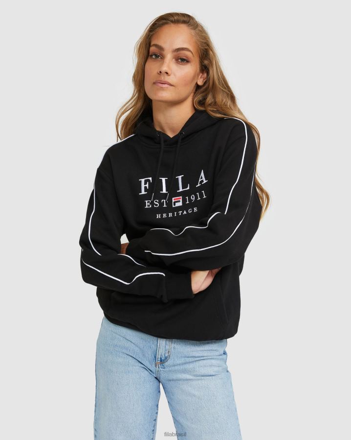 preto FILA moletom fila preto unissex HXJFD2446