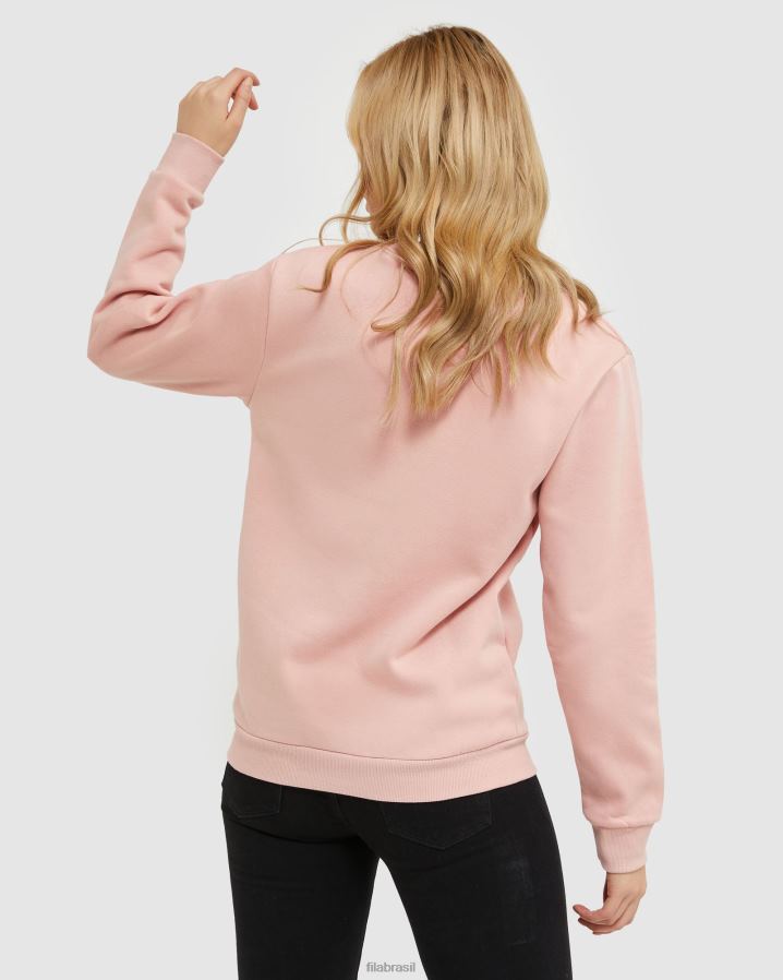 rosa suave FILA clássico unissex tripulação mellow rose fila HXJFD2477