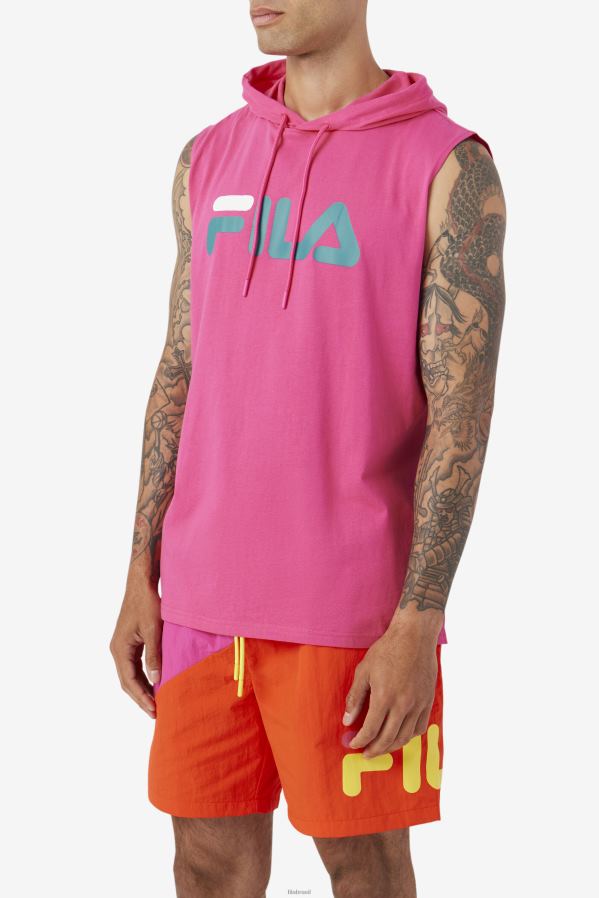 roxo/amarelo/marinho FILA zany moletom com capuz sem mangas roxo/amarelo/marinho fila HXJFD257