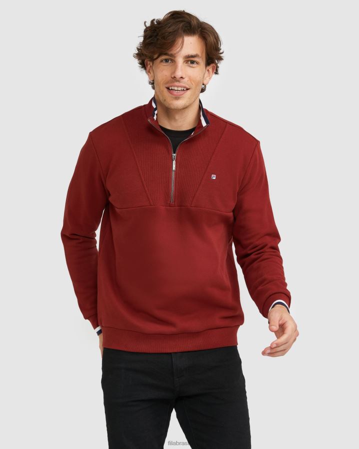 tijolo FILA emblema masculino qtr zip fila brick HXJFD2642