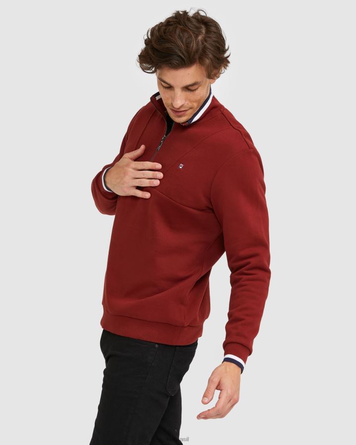 tijolo FILA emblema masculino qtr zip fila brick HXJFD2642