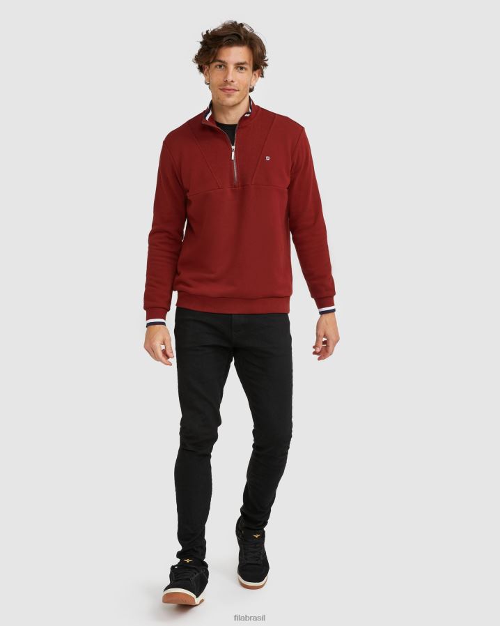 tijolo FILA emblema masculino qtr zip fila brick HXJFD2642