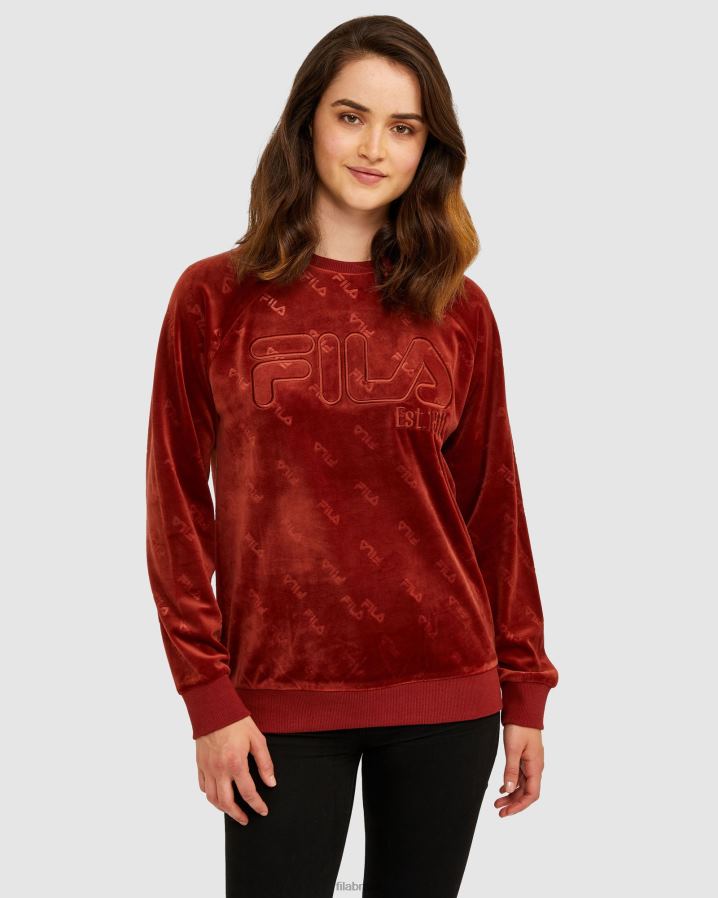 tijolo FILA fila unissex dallas crew brick HXJFD2641