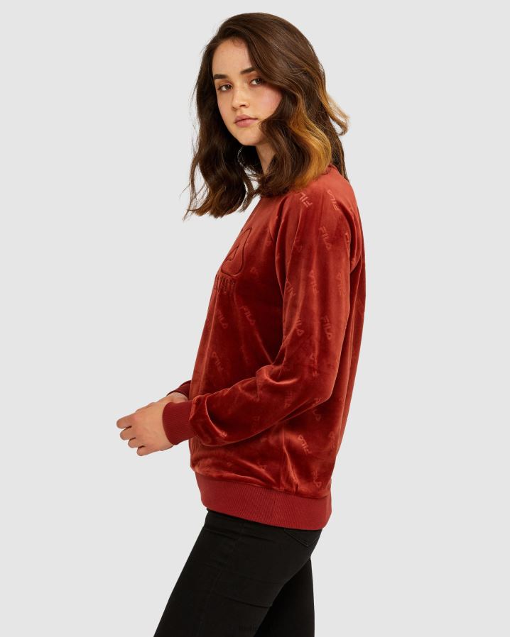 tijolo FILA fila unissex dallas crew brick HXJFD2641