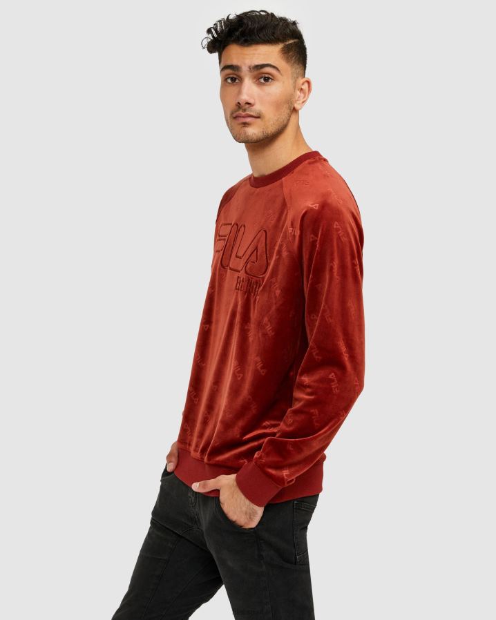 tijolo FILA fila unissex dallas crew brick HXJFD2641