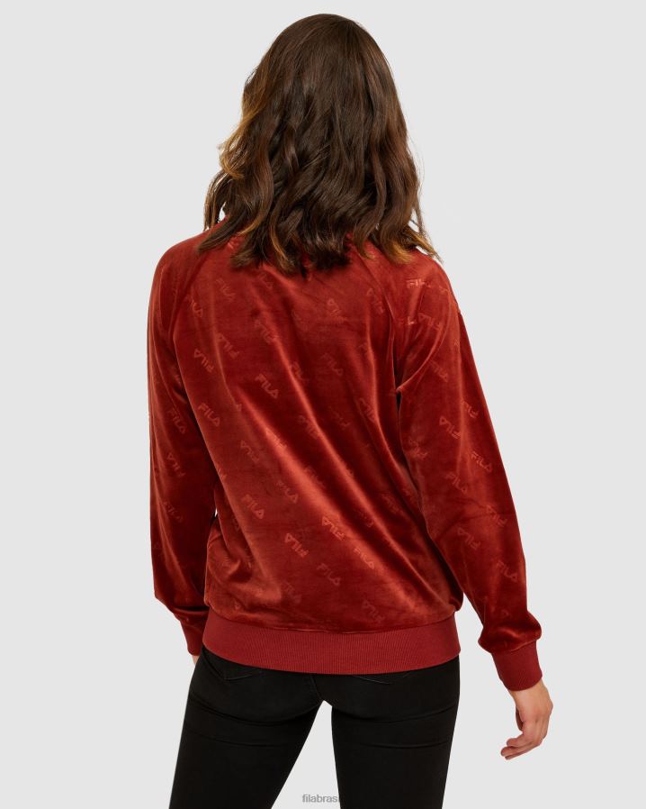 tijolo FILA fila unissex dallas crew brick HXJFD2641