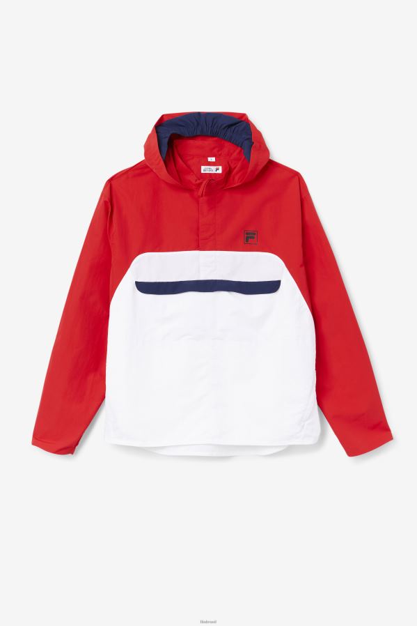 vermelho FILA bevans park anorak fila vermelho HXJFD881