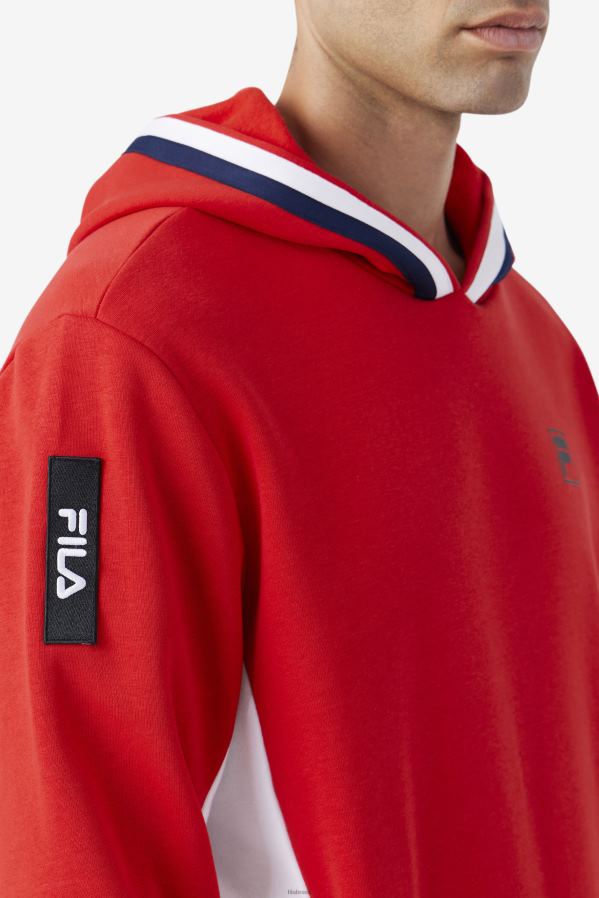 vermelho FILA bevans park hoodie fila vermelho HXJFD482
