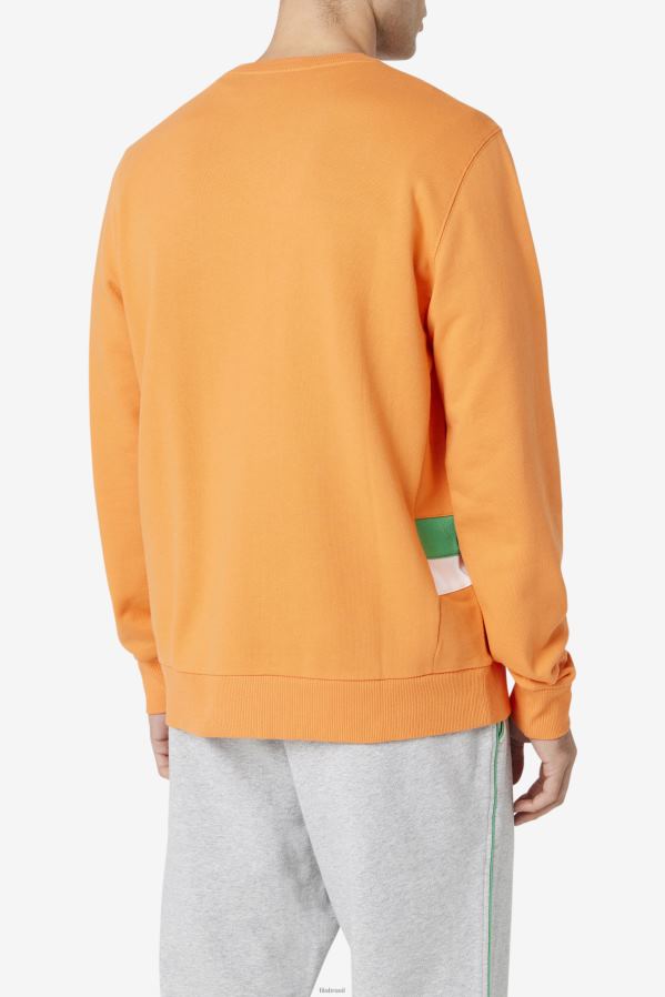 rosa coral/branco/jujuba FILA moletom fila coral rose/branco/jelly bean ameh HXJFD466