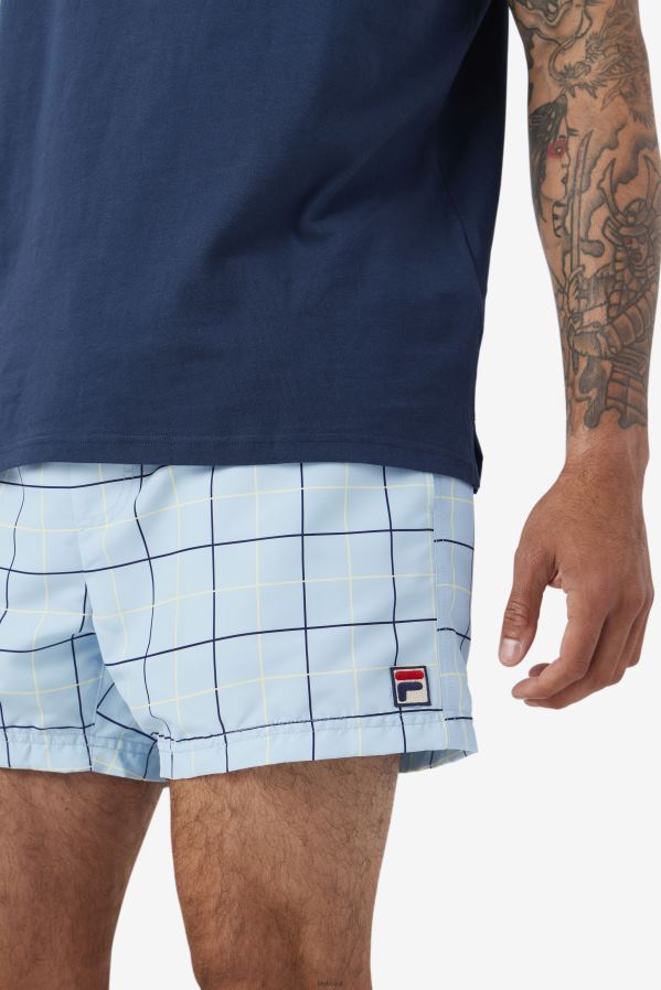 azul/marinho/amarelo macio FILA short de natação fila azul/marinho/tender amarelo linecall HXJFD604