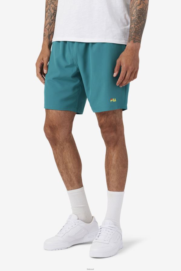 bayou/tomate cereja/amarelo FILA ravini short fila bayou/tomate cereja/amarelo HXJFD608