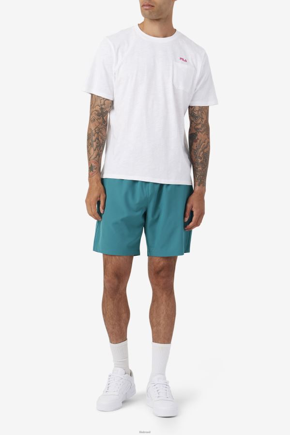 bayou/tomate cereja/amarelo FILA ravini short fila bayou/tomate cereja/amarelo HXJFD608